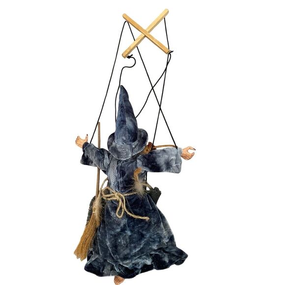 Witch Halloween String Puppet Porcelain Spooky Horror Decoration - Picture 6 of 10